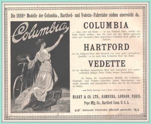 COLUMBIA-Fahrräder-Anzeigen