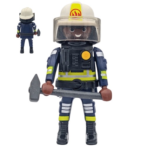 Playmobil figura pompiere - , blu