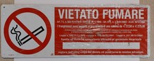 CARTELLO TARGA VIETATO FUMARE