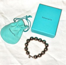 Bracciale Tiffany & Co HardWear 14 mm sfere perline argento sterling 925 20 cm