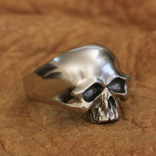 Anello teschio cupronichel