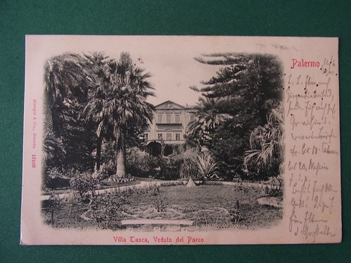Postcard palermo villa tasca - palermo,