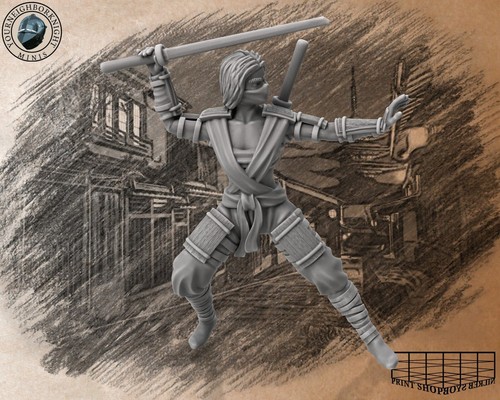 Kunoichi armatura miniatura - in,