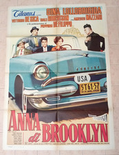ANNA DI BROOKLYN - MANIFESTO LOLLOBRIGIDA DE SICA AUTO CAR CINEMA POSTER AFFICHE