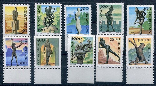 San marino 1987 sculture nelle - marino,