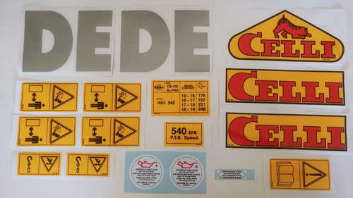 Adesivi decalcomanie celli - celli, ce