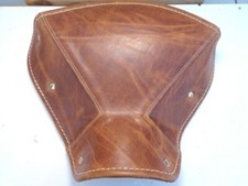 DESSUS SELLE CUIR MARRON POUR