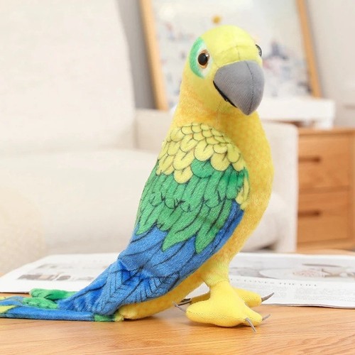 Peluche pappagallo verde blu - pappagallo, verde-blu