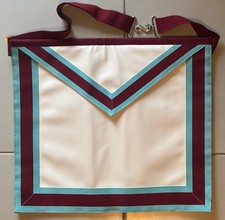 Massoneria Grembiule Massonico Maestro Marchio GLRI Gran Loggia Regolare NUOVO