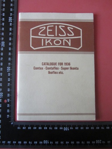 Catalogo zeiss ikon - catalogo, 1936