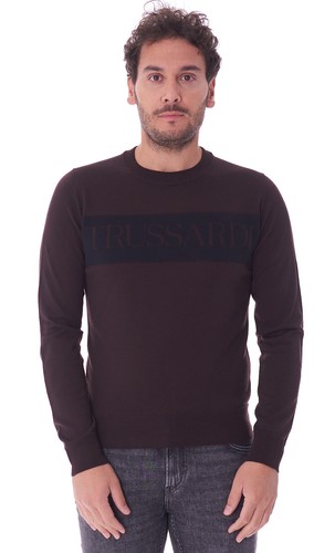 Maglia trussardi girocollo con - girocollo,