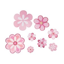 Adesivi Murali Fiore Charming Set di 8 Disegni per Decorazione Casa Unica