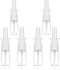 6 Flaconi Spray Nasali Vuoti Da 10 Ml, Nebulizzatore Ricaricabile, in Plastica, 