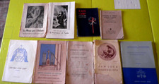 LOTTO di 9 LIBRETTI RELIGIOSI  VARI -  ANNI '30/'40.   R