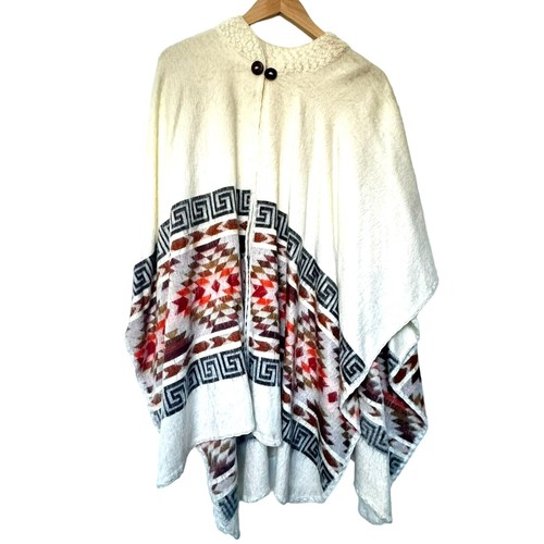 Poncho pullover boho oversize