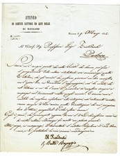 WW688-BASSANO-GIOVAN BATTISTA BASEGGIO DA''ATENEO DI SCIENZE E ARTI-AUTOGRAFO