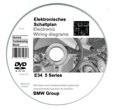 Bmw serie 5  (E34) ETM schemi elettrici  su cd