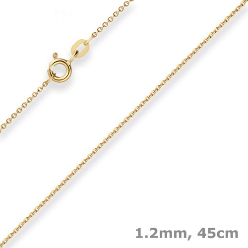 Collana oro giallo 333 con - in,
