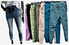 💋Melly&Co Pantaloni Jogger Jeans Jogpant Denim molti colori taglia S-XXL