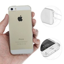 Custodia TPU All Clear iPhone 5 5S SE guscio silicone bumper cover trasparente