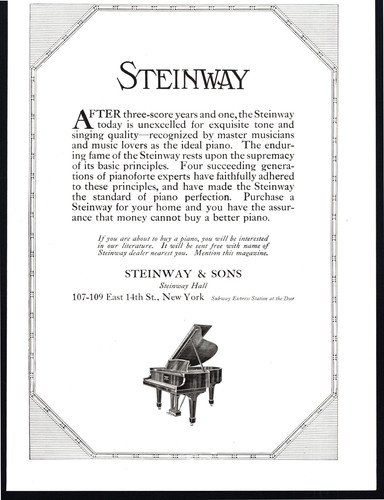 1914 steinway sons - steinway, &
