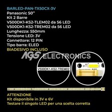KIT 2 BARRE STRIP 56 LED TV