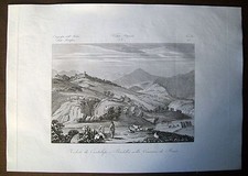 1845 -VEDUTA DI CANTALUPO E BARDELLA NELLA COMARCA DI ROMA - ZUCCAGNI ORLANDINI