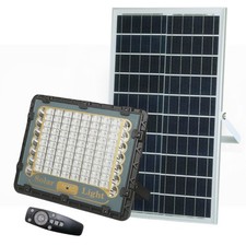 Faro Led 150W con Pannello Solare Luce Fredda 6500K con Indicatore Carica