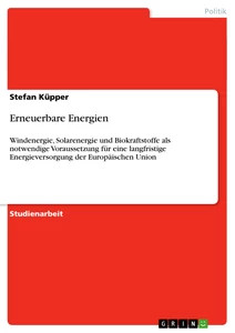 Erneuerbare energien - energien, (buch)