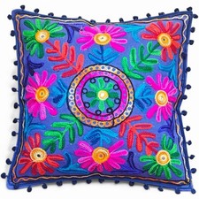 Copricuscino ricamato Boho
