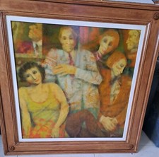 REMO SQUILLANTINI - OLIO SU TAVOLA 60X60 - AUTENTICATO E ARCHIVIATO