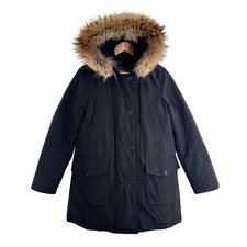 Woolrich Arctic Parka Cappotto Taglia M Piumino Imbottito Pelliccia Staccabile Bordo Nero Invernale