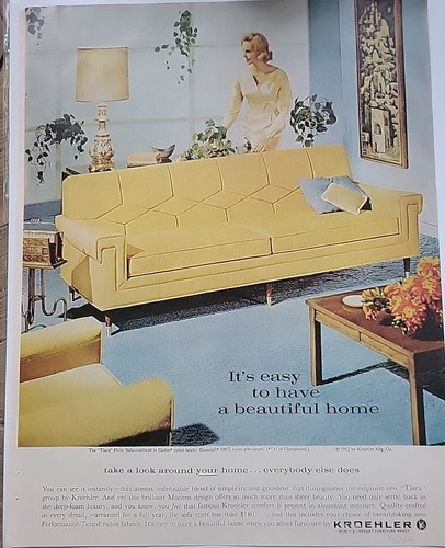 1963 kroehler mid century - 1963,