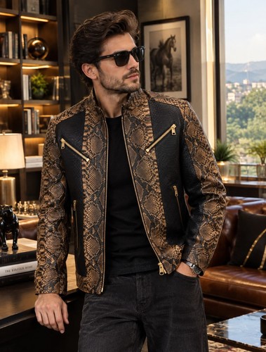 Giacca classica uomo pelle