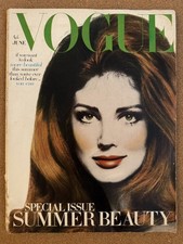 VOGUE UK Magazine Gayle Hunnicut June 1968 Vintage British Fashion