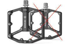 CARRELLO - 3 cuscinetti pedali, MTB e bici da corsa, CNC 9/16", antiscivolo...