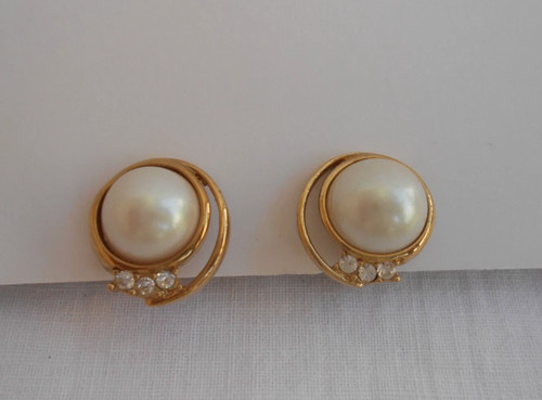 Orecchini monet perla - perla, strass