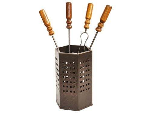 Set attrezzi camino - da, 4