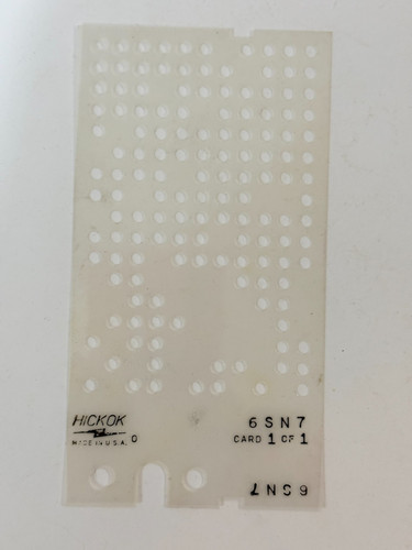 1pcs scheda dati hickok 6sn7 - -,