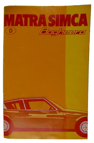 Matra simca bagheera - matra,