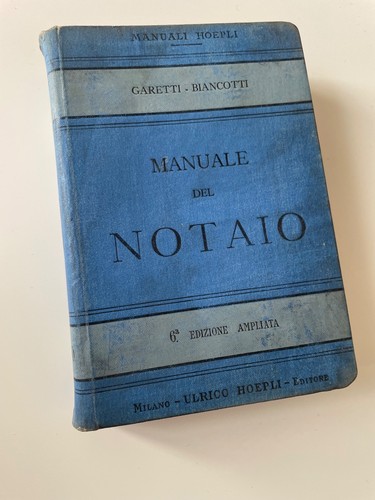 Libro antico manuale - libro, "manuale