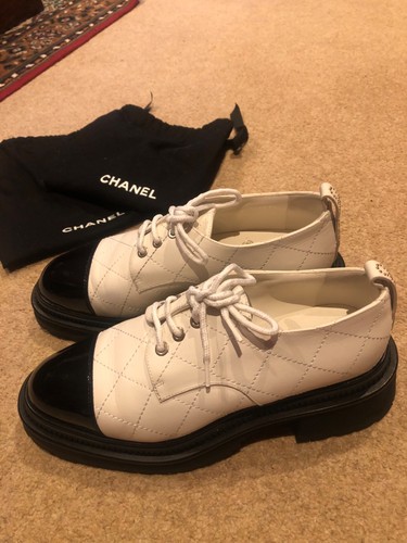 Oxford chanel bianche nere - oxford,