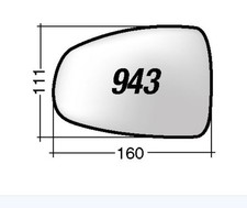 Per Audi A1 2010-2014 Vetro di