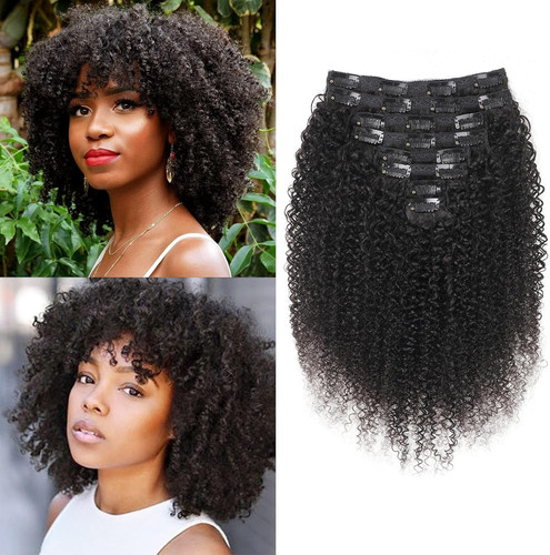 Kinky curly extension - kinky, clip