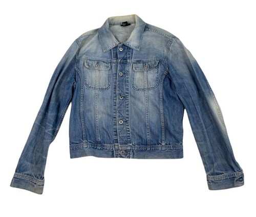 Y2k giacca trucker - trucker, blu