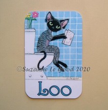 Devon Rex Cat art painting Loo