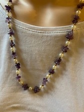 COLLANA IN PERLE DI AMETISTA -