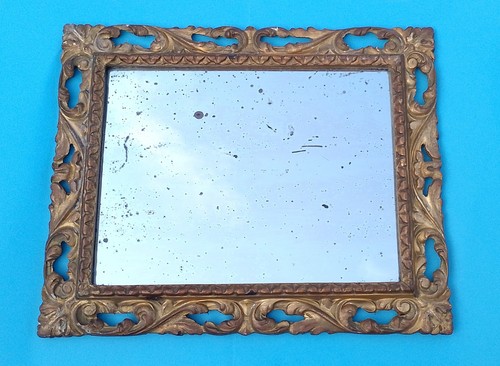 Antica specchiera con cornice - antica,