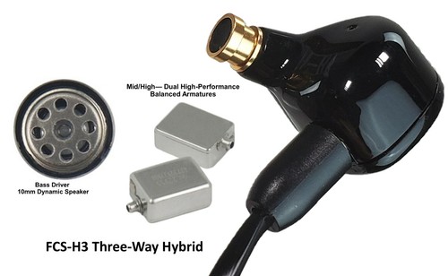 Fcs triple driver hybrid - fcs-h3,
