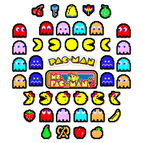 Pacman adesivi - ms,